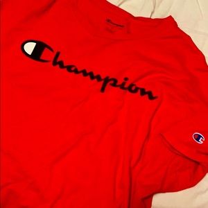Red xl champion tee